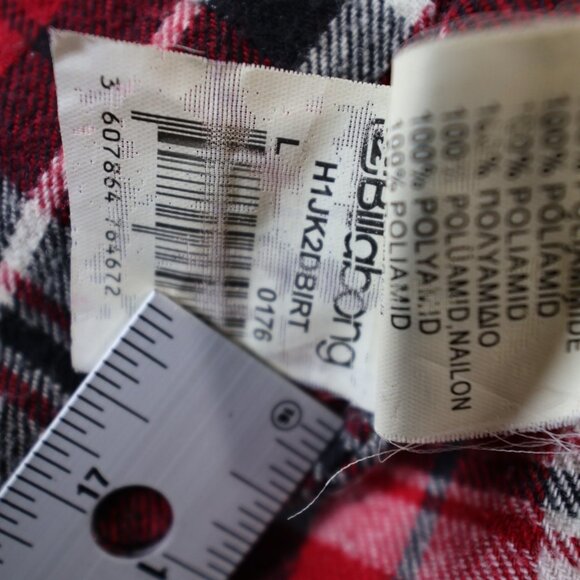 Billabong Y2K Chunky Puffer Hooded Green Vest Fleece Lined Heavyweight Dbl Zip L - Picture 7 of 12